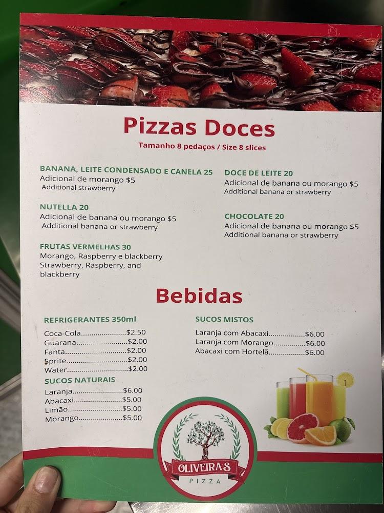 Oliveira's Pizza Menu image 1
