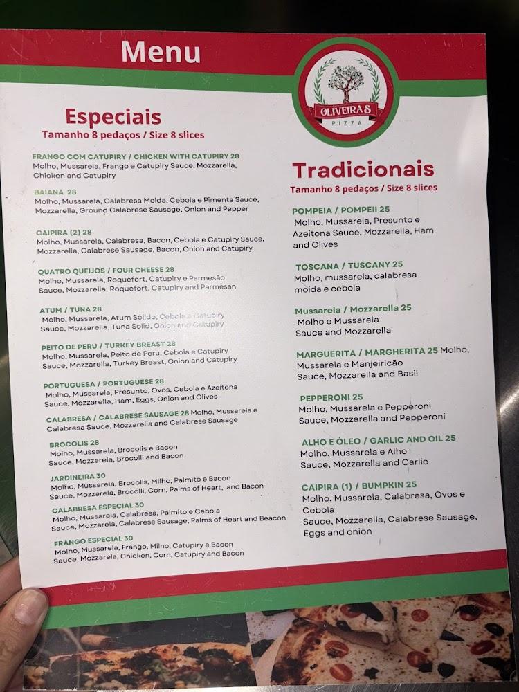 Oliveira's Pizza Menu image 2